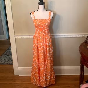 C+D+M Beautiful Orange Dress. Size L. Excellent Condition